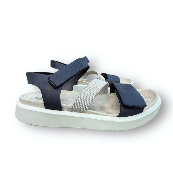 ECCO Women's Flowt 2 Band Blue Slingback Sandals Size EU 37 - Picture 2 of 14